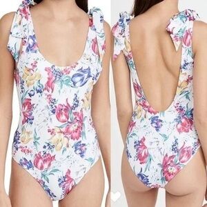 Loveshack Fancy Sunburst Floral Posy Swimsuit M